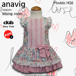 Vestido  142620, en Dedos Moda Infantil, boutique infantil online. Tienda bebés online, marcas de moda infantil made in Spain