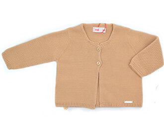 Chaqueta punto cintura camel Cndor, en Dedos Moda Infantil, boutique infantil online. Tienda bebés online, marcas de moda infantil made in Spain