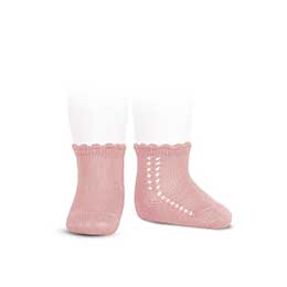Calcetn perle rosa palo 25694 Cndor, en Dedos Moda Infantil, boutique infantil online. Tienda bebés online, marcas de moda infantil made in Spain