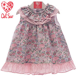 Vestido beb 376 Del Sur, en Dedos Moda Infantil, boutique infantil online. Tienda bebés online, marcas de moda infantil made in Spain