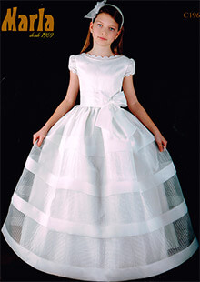 Vestido comunin 196 Marla, en Dedos Moda Infantil, boutique infantil online. Tienda bebés online, marcas de moda infantil made in Spain