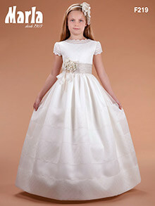 Vestido comunin 219 Marla, en Dedos Moda Infantil, boutique infantil online. Tienda bebés online, marcas de moda infantil made in Spain