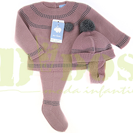 Conjunto 7805 orquidea, en Dedos Moda Infantil, boutique infantil online. Tienda bebés online, marcas de moda infantil made in Spain