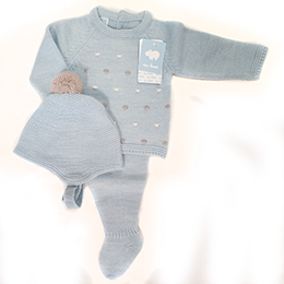 Conjunto lana bebe 8615, en Dedos Moda Infantil, boutique infantil online. Tienda bebés online, marcas de moda infantil made in Spain