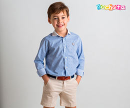 Camisa 1802 Nachete, en Dedos Moda Infantil, boutique infantil online. Tienda bebés online, marcas de moda infantil made in Spain