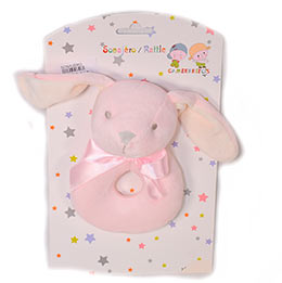 Sonajero oveja rosa, en Dedos Moda Infantil, boutique infantil online. Tienda bebés online, marcas de moda infantil made in Spain