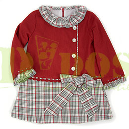 Vestido infantil 5313 Anacastel, en Dedos Moda Infantil, boutique infantil online. Tienda bebés online, marcas de moda infantil made in Spain