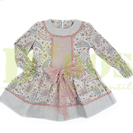 Vestido infantil 5317 Anacastel, en Dedos Moda Infantil, boutique infantil online. Tienda bebés online, marcas de moda infantil made in Spain