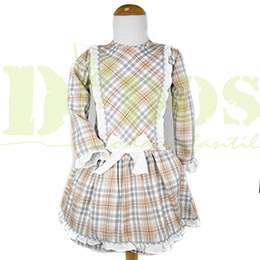 Vestido infantil 50165, en Dedos Moda Infantil, boutique infantil online. Tienda bebés online, marcas de moda infantil made in Spain