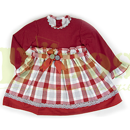 Vestido infantil 20551, en Dedos Moda Infantil, boutique infantil online. Tienda bebés online, marcas de moda infantil made in Spain