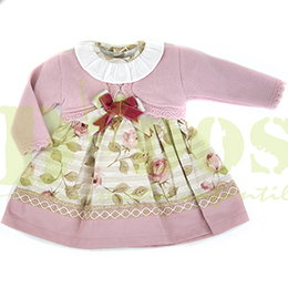 Vestido beb 20531, en Dedos Moda Infantil, boutique infantil online. Tienda bebés online, marcas de moda infantil made in Spain