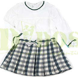 Conjunto nia 701, en Dedos Moda Infantil, boutique infantil online. Tienda bebés online, marcas de moda infantil made in Spain