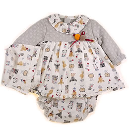 Vestido bebe 21416 Babyferr, en Dedos Moda Infantil, boutique infantil online. Tienda bebés online, marcas de moda infantil made in Spain