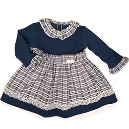 Vestido nia 22648, en Dedos Moda Infantil, boutique infantil online. Tienda bebés online, marcas de moda infantil made in Spain