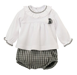 Conjunto beb 17364 Calamaro, en Dedos Moda Infantil, boutique infantil online. Tienda bebés online, marcas de moda infantil made in Spain