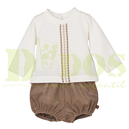 Conjunto 17550, en Dedos Moda Infantil, boutique infantil online. Tienda bebés online, marcas de moda infantil made in Spain