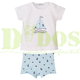 Conjunto bao barcos , en Dedos Moda Infantil, boutique infantil online. Tienda bebés online, marcas de moda infantil made in Spain