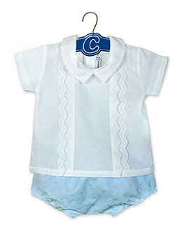 Conjunto de camisa y cubrepaal, en Dedos Moda Infantil, boutique infantil online. Tienda bebés online, marcas de moda infantil made in Spain