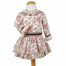 Vestido infantil 740019 Anavig, en Dedos Moda Infantil, boutique infantil online. Tienda bebés online, marcas de moda infantil made in Spain