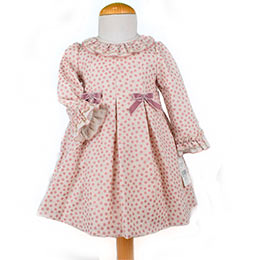 Vestido topitos beb 240819, en Dedos Moda Infantil, boutique infantil online. Tienda bebés online, marcas de moda infantil made in Spain