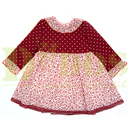 Vestido beb invierno 501420, en Dedos Moda Infantil, boutique infantil online. Tienda bebés online, marcas de moda infantil made in Spain