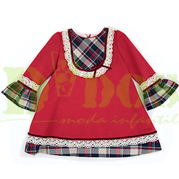 Vestido infantil 8006 Anavig, en Dedos Moda Infantil, boutique infantil online. Tienda bebés online, marcas de moda infantil made in Spain