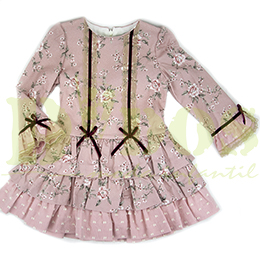 Vestido 7423 Anavig otoo, en Dedos Moda Infantil, boutique infantil online. Tienda bebés online, marcas de moda infantil made in Spain