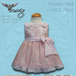 Vestido ceremonia 1446 Anavig, en Dedos Moda Infantil, boutique infantil online. Tienda bebés online, marcas de moda infantil made in Spain