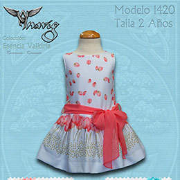 Vestido 1420 Anavig, en Dedos Moda Infantil, boutique infantil online. Tienda bebés online, marcas de moda infantil made in Spain