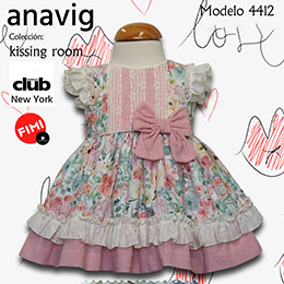Vestido 441220, en Dedos Moda Infantil, boutique infantil online. Tienda bebés online, marcas de moda infantil made in Spain