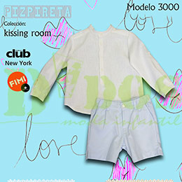 Conjunto ni�o Kissing room Anavig, en Dedos Moda Infantil, boutique infantil online. Tienda bebés online, marcas de moda infantil made in Spain