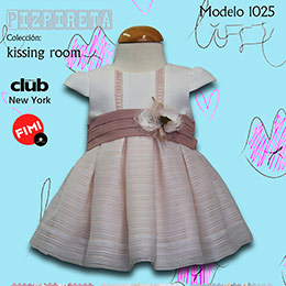 Vestido bebe 102520, en Dedos Moda Infantil, boutique infantil online. Tienda bebés online, marcas de moda infantil made in Spain