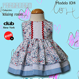 Vestido bebé  101420 Anavig, en Dedos Moda Infantil, boutique infantil online. Tienda bebés online, comuniones, marcas de moda infantil made in Spain