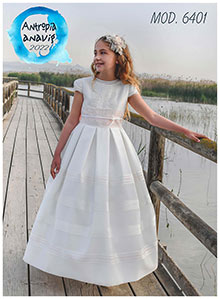 Vestido comunin 640122, en Dedos Moda Infantil, boutique infantil online. Tienda bebés online, marcas de moda infantil made in Spain