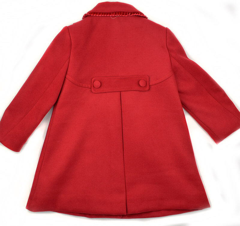 Abrigo niña rojo Anavig. Nueva colección abrigos otoño invierno 2018 de Anavig