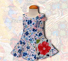 Vestido evas� estampado ROJO, en Dedos Moda Infantil, boutique infantil online. Tienda bebés online, marcas de moda infantil made in Spain