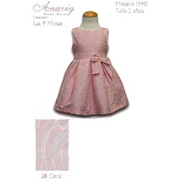 Vestido ceremonia 1440 Anavig, en Dedos Moda Infantil, boutique infantil online. Tienda bebés online, marcas de moda infantil made in Spain