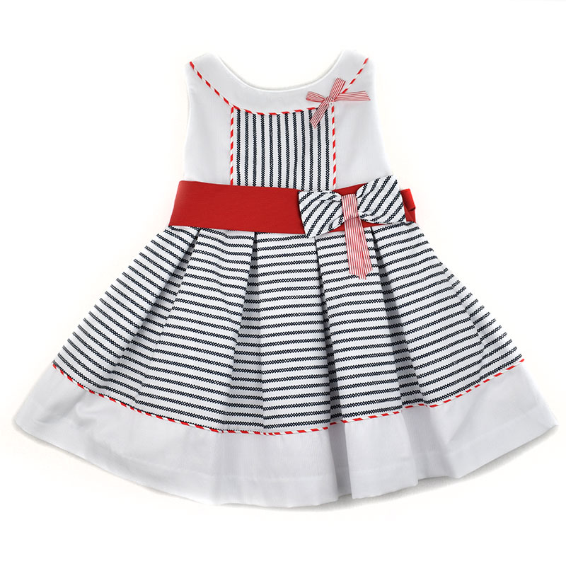 Valiente archivo Apariencia Vestido bebé 1007 Anavig. Vestido de bebé marinero colección primavera  verano 2018 en Dedos moda infantil
