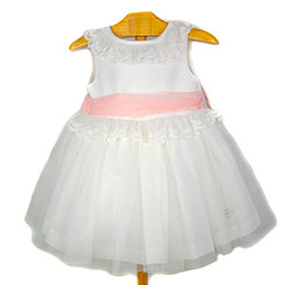 Vestido arras 19011 Basmarti, en Dedos Moda Infantil, boutique infantil online. Tienda bebés online, marcas de moda infantil made in Spain