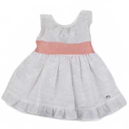 Vestido ceremonia 18214 Basmart, en Dedos Moda Infantil, boutique infantil online. Tienda bebés online, marcas de moda infantil made in Spain