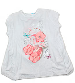 Camiseta MC bimbalina, en Dedos Moda Infantil, boutique infantil online. Tienda bebés online, marcas de moda infantil made in Spain