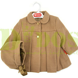 Abrigo Del Sur 3991 Camel, en Dedos Moda Infantil, boutique infantil online. Tienda bebés online, marcas de moda infantil made in Spain