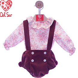 Conjunto dos piezas mary poppins Del Sur, en Dedos Moda Infantil, boutique infantil online. Tienda bebés online, marcas de moda infantil made in Spain