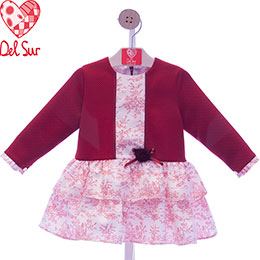 Vestido nia 5193 Del Sur, en Dedos Moda Infantil, boutique infantil online. Tienda bebés online, marcas de moda infantil made in Spain