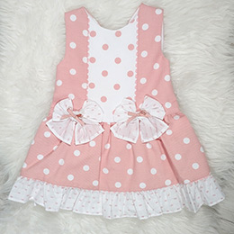 Vestido infantil 563 Rosa Del Sur, en Dedos Moda Infantil, boutique infantil online. Tienda bebés online, marcas de moda infantil made in Spain