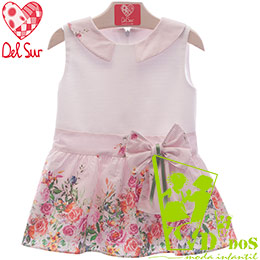Vestido infantil 564 Del Sur, en Dedos Moda Infantil, boutique infantil online. Tienda bebés online, marcas de moda infantil made in Spain