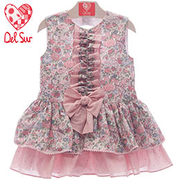 Vestido infantil 555 Del Sur, en Dedos Moda Infantil, boutique infantil online. Tienda bebés online, marcas de moda infantil made in Spain
