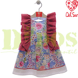 Vestido 56020, en Dedos Moda Infantil, boutique infantil online. Tienda bebés online, marcas de moda infantil made in Spain