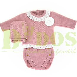 Conjunto lana 1932 Glory, en Dedos Moda Infantil, boutique infantil online. Tienda bebés online, marcas de moda infantil made in Spain