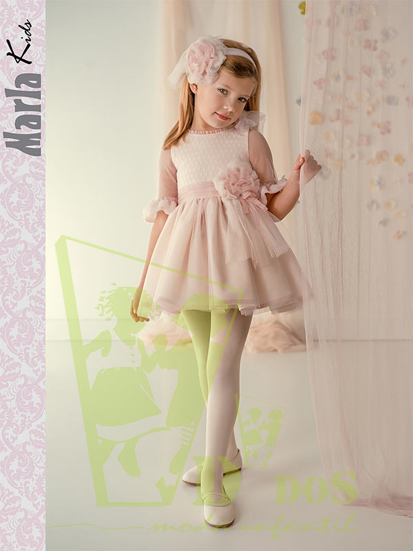 Vestido 25 Marla, CEREMONIA, en Dedos Moda Infantil, boutique infantil online. Tienda bebés online, marcas de moda infantil made in Spain